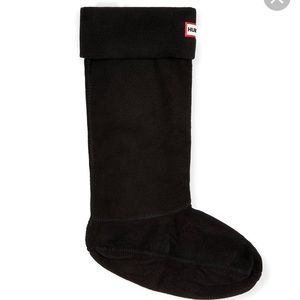Hunter black fleece boot socks